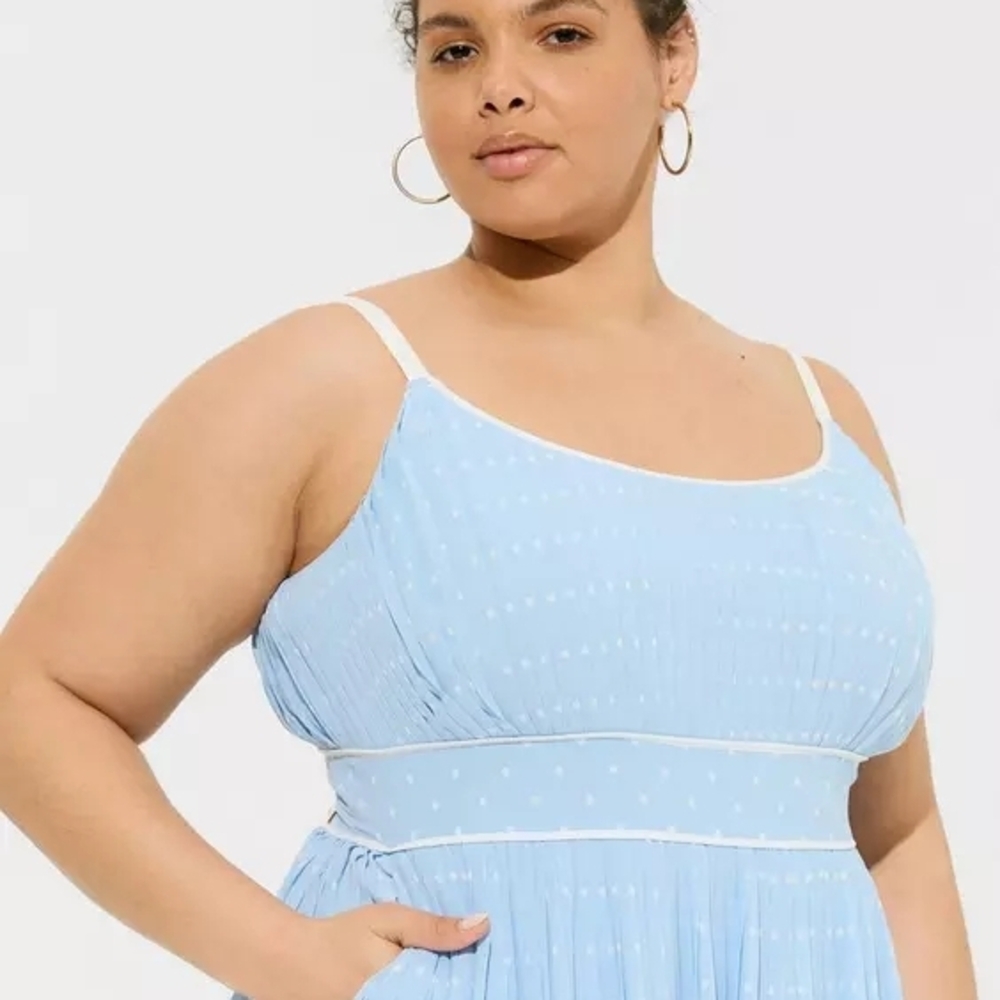 NWOT Torrid X Marilyn Monroe Pleated Tiered Dress- Size 24 (READ DESCRIPTION) - Picture 2 of 12